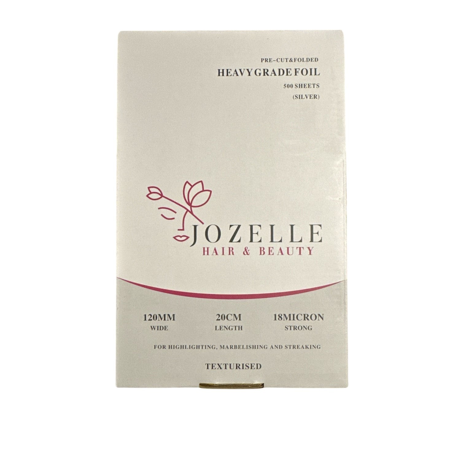 Jozelle Texturized Foil 18 Micron 12cm x 20cm 500 Pre - Cut Sheets