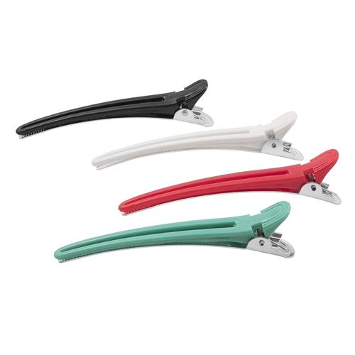 999 Coloured Nylon Aluminium Sectioning Hair Clips 12pk