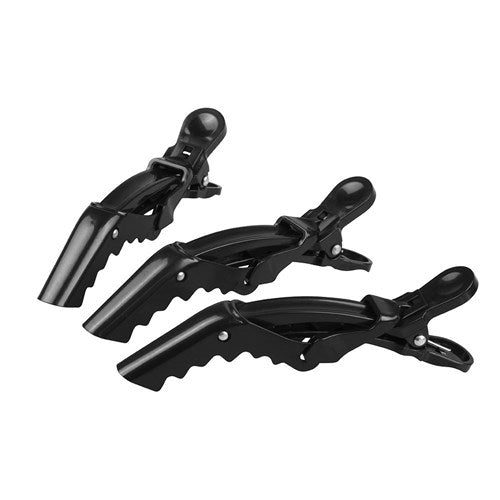 999 Crocodile Clips Black 6pk