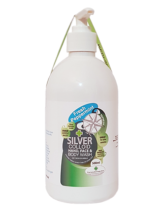 Silver Colloid Peppermint Face, Hand & Body Wash 500ml