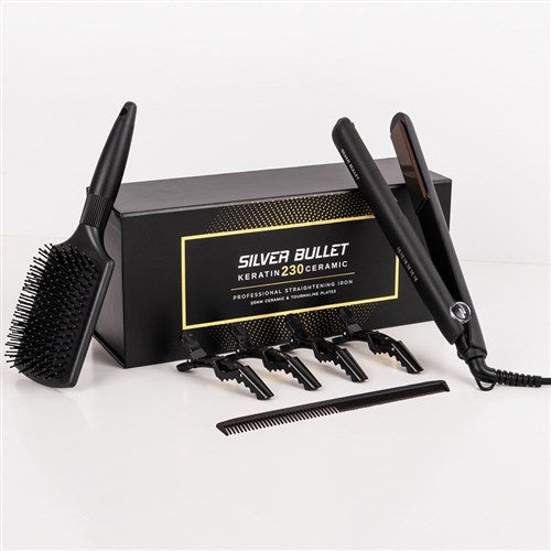 SILVER BULLET KERATIN 230 CERAMIC / TOURMALINE SLIM STRAIGHTENER