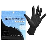 DeSoto Black Satin Powder Free Latex 4Pk Reusable Gloves - Medium