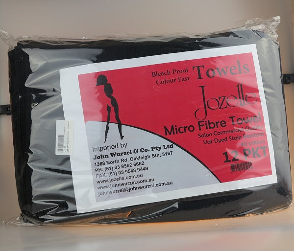 Jozelle Bleach Proof Colour Fastmicro Fibre Towel 12Pkt