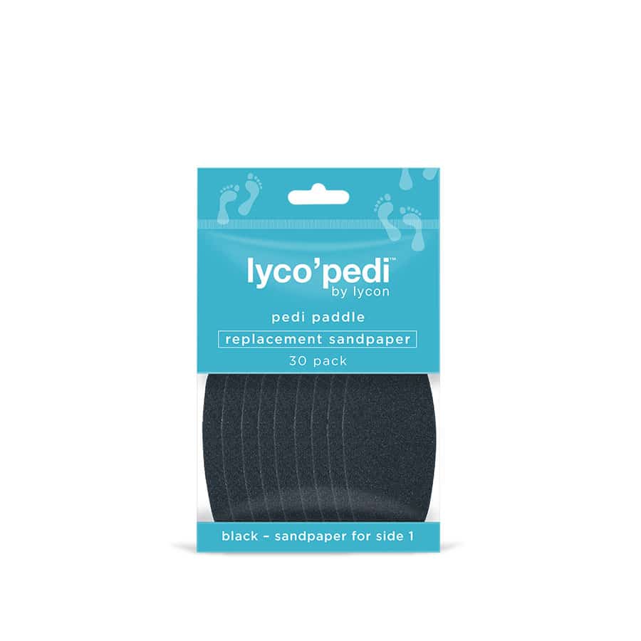 Lycon Lyco' Pedi Paddle Replacement Sandpaper 30pk