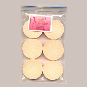 Cleans.Sponges Peach Loose 6 Pkt