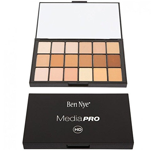 Ben Nye Media Pro Hd Sheer Foundation Palette 18 Color Palette