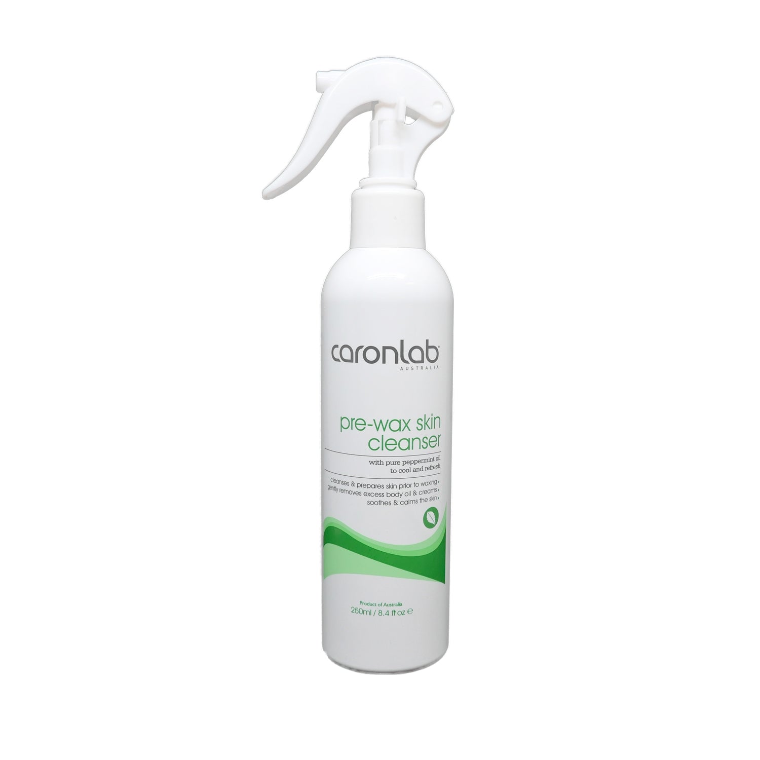 Caronlab Pre-Wax Skin Cleanser with Trigger Spray 250ml