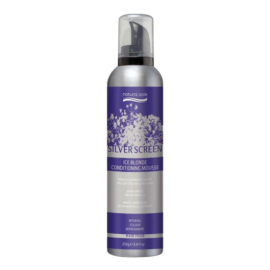 NATURAL LOOK SILVER SCREEN ICE BLONDE CONDITIONING MOUSSE 250G