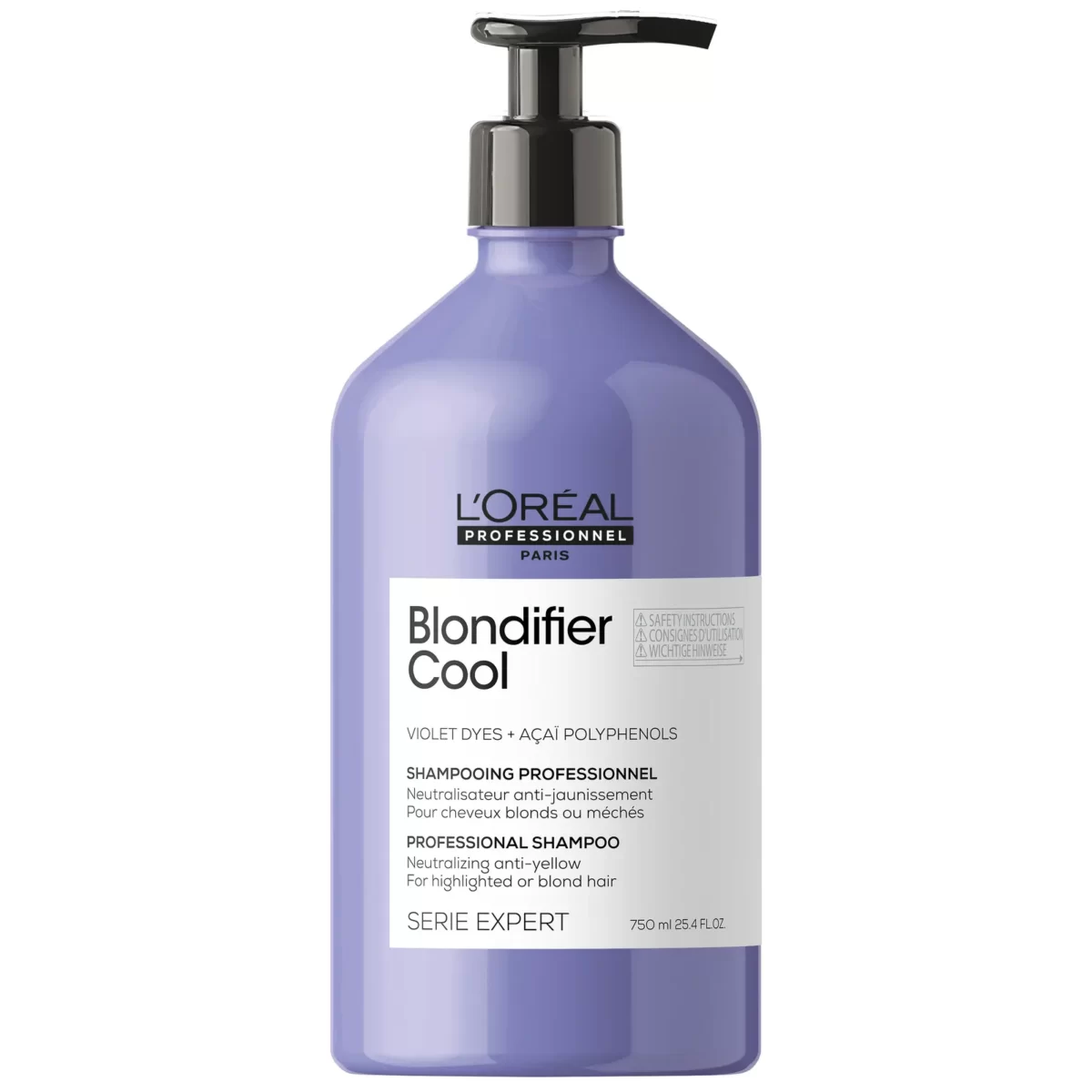1257090 loreal professionnel serie expert blondifier cool shampoo 750ml